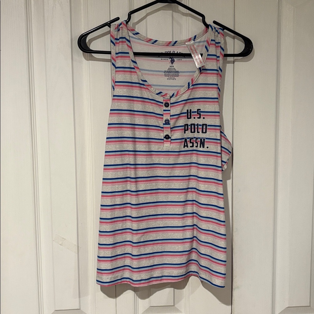 U.S. Polo Assn. Multicolor Striped Sleeveless Top